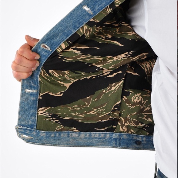 NEW Herman Market Unisex Denim Patch Jacket M - Picture 6 of 10